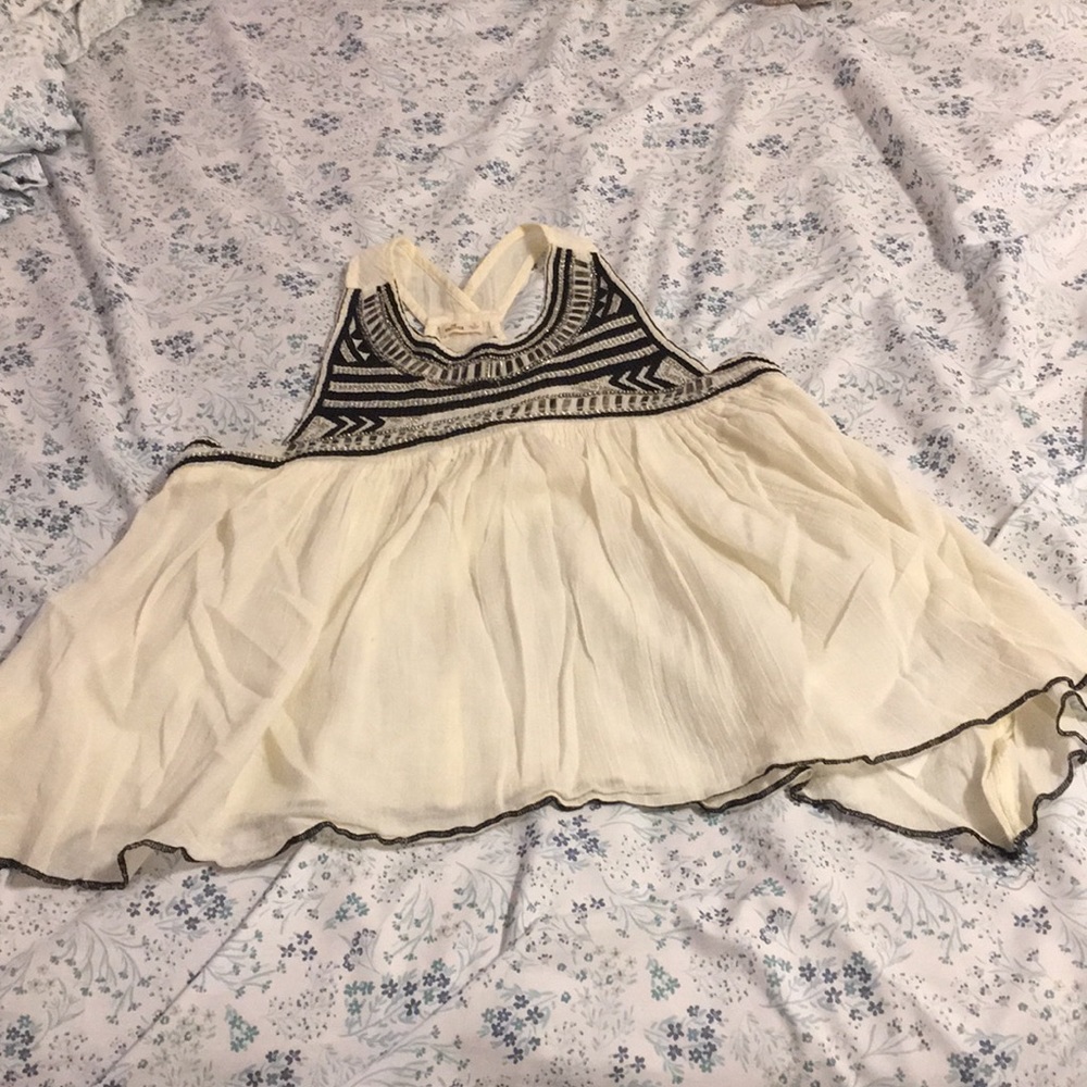 Beige Embroidered Shirt